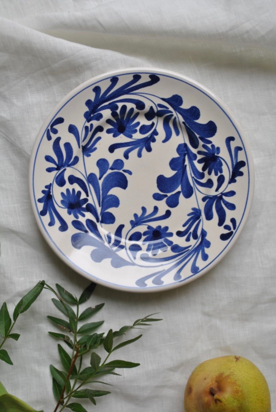 petite assiette bleu matisse dimanche vaisselle
