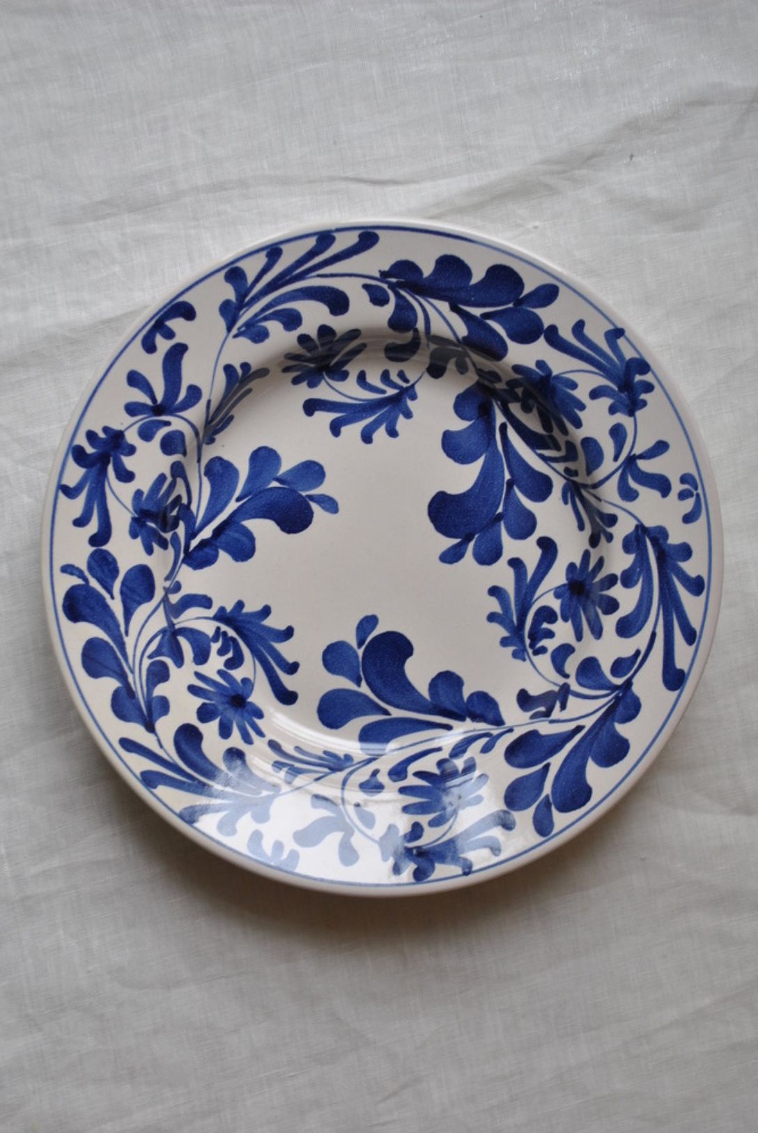 assiette creuse matisse bleu dimanche vaisselle