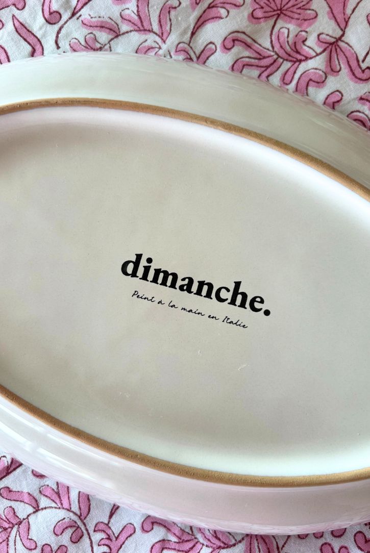plat ovale matisse dimanche vaisselle