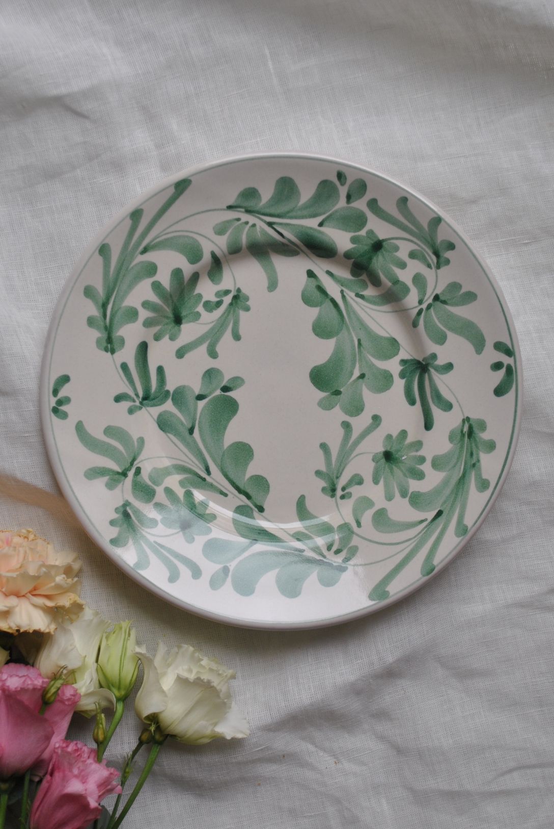 petite assiette matisse dimanche vaisselle verte