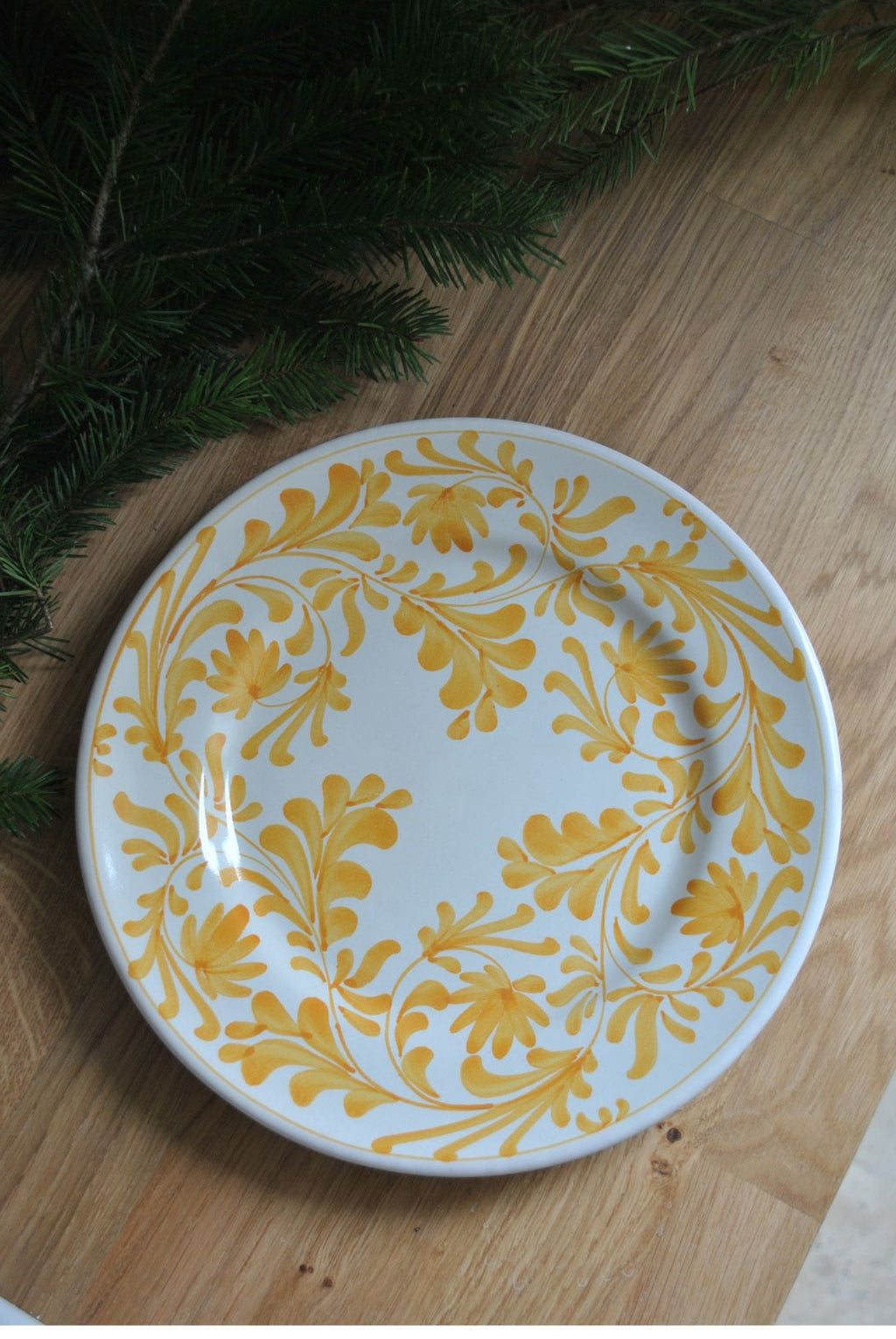 grande assiette matisse jaune ocre dimanche vaisselle