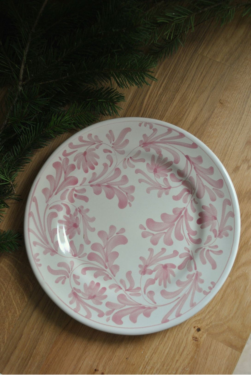 assiette matisse rose dimanche vaisselle