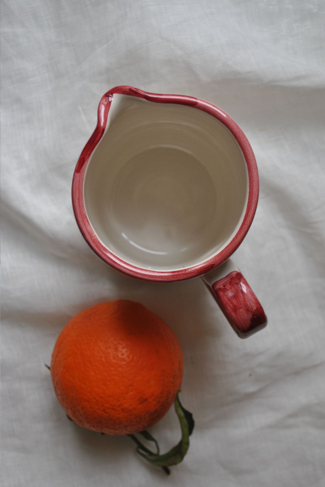 carafe pivoine rouge dimanche vaisselle