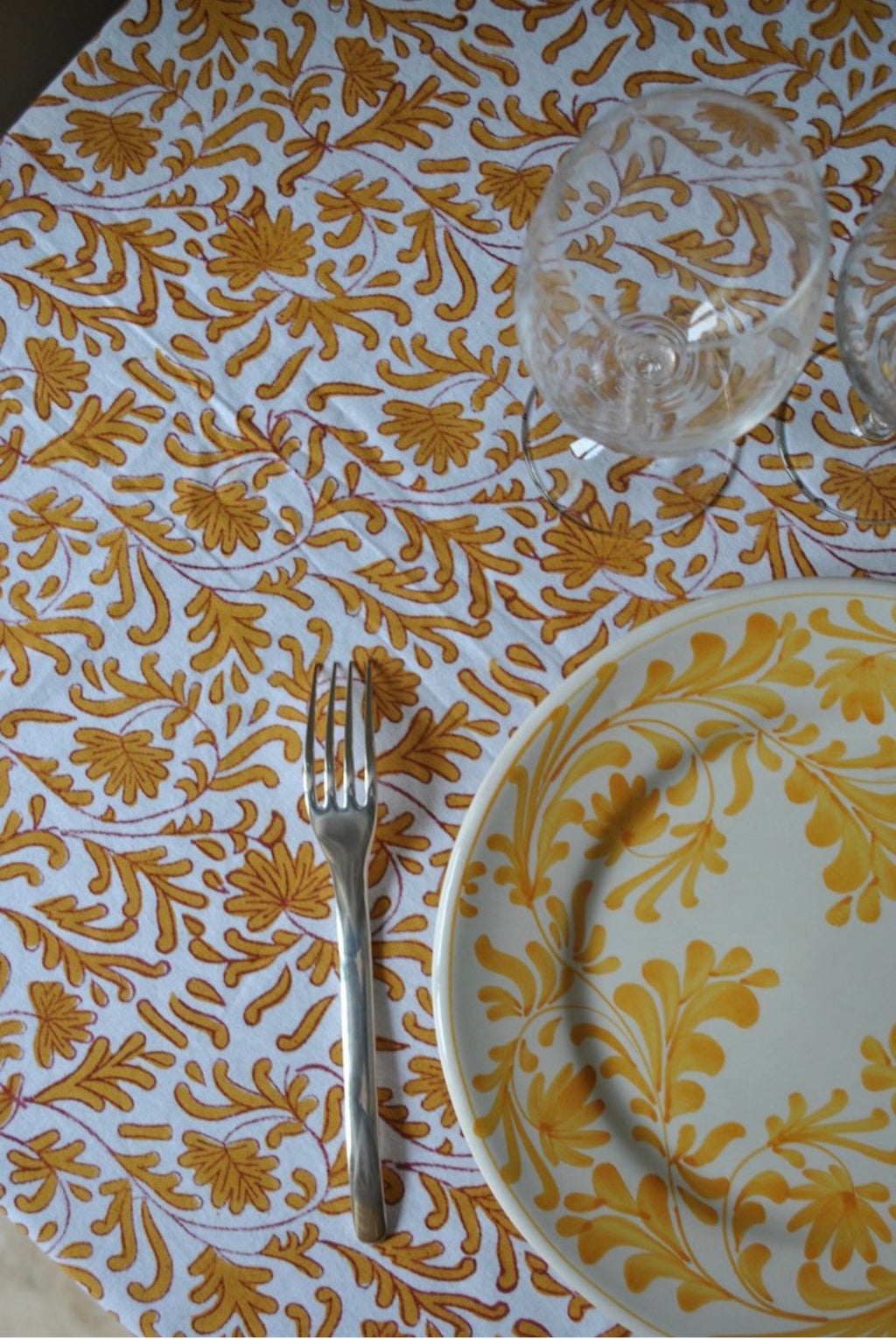 assiette matisse jaune ocre dimanche vaisselle