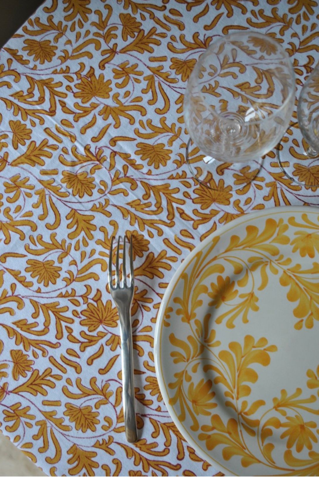 assiette matisse jaune ocre dimanche vaisselle