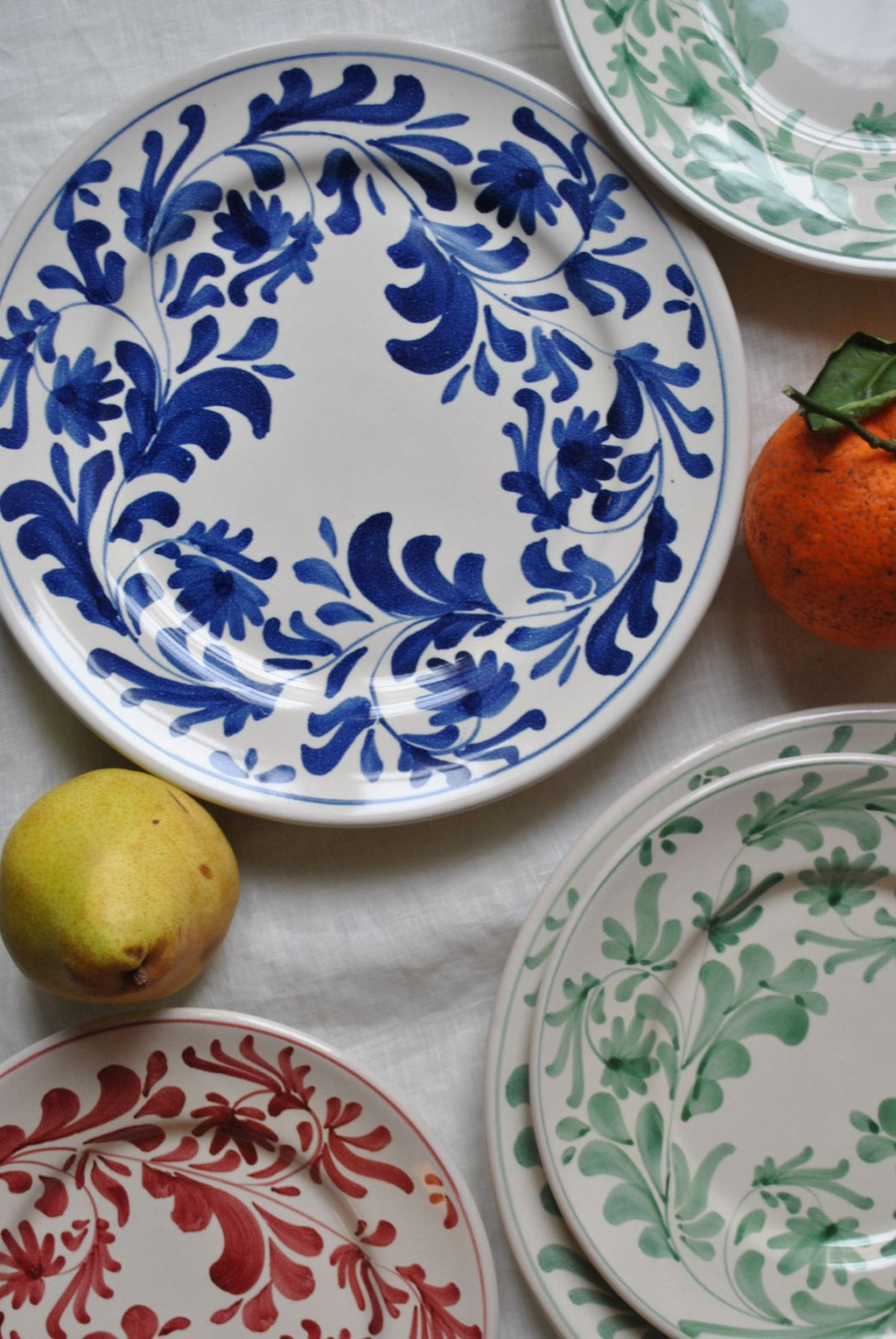 assiette bleu matisse dimanche vaisselle