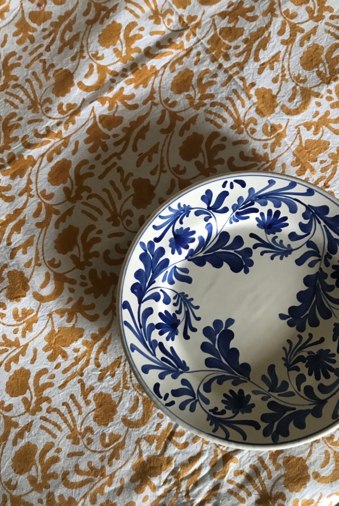 assiette creuse matisse bleu dimanche vaisselle