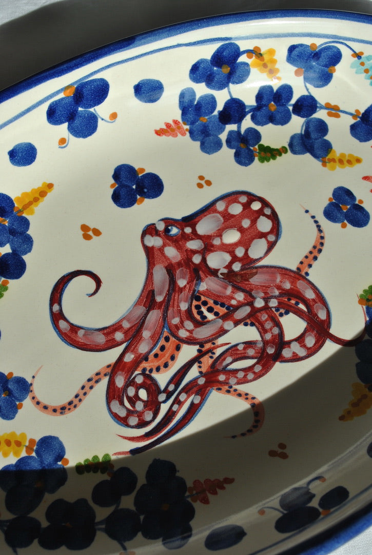plat poulpe octopus dimanche vaisselle - cadeau luxe