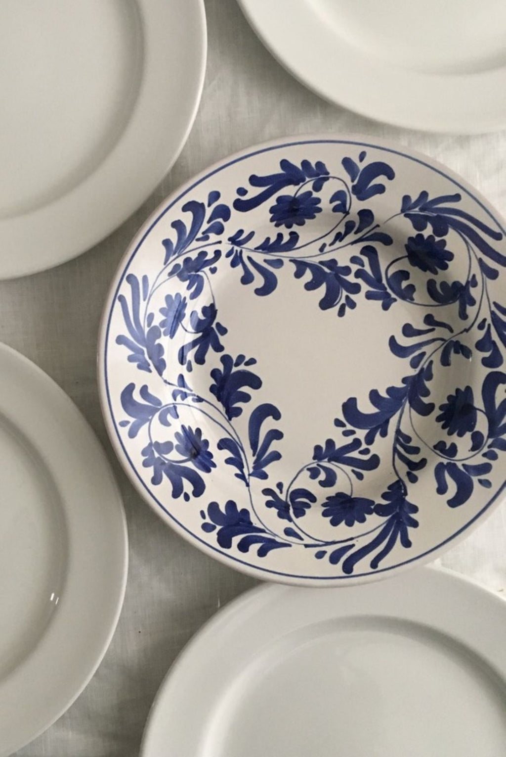 assiette creuse matisse bleu dimanche vaisselle