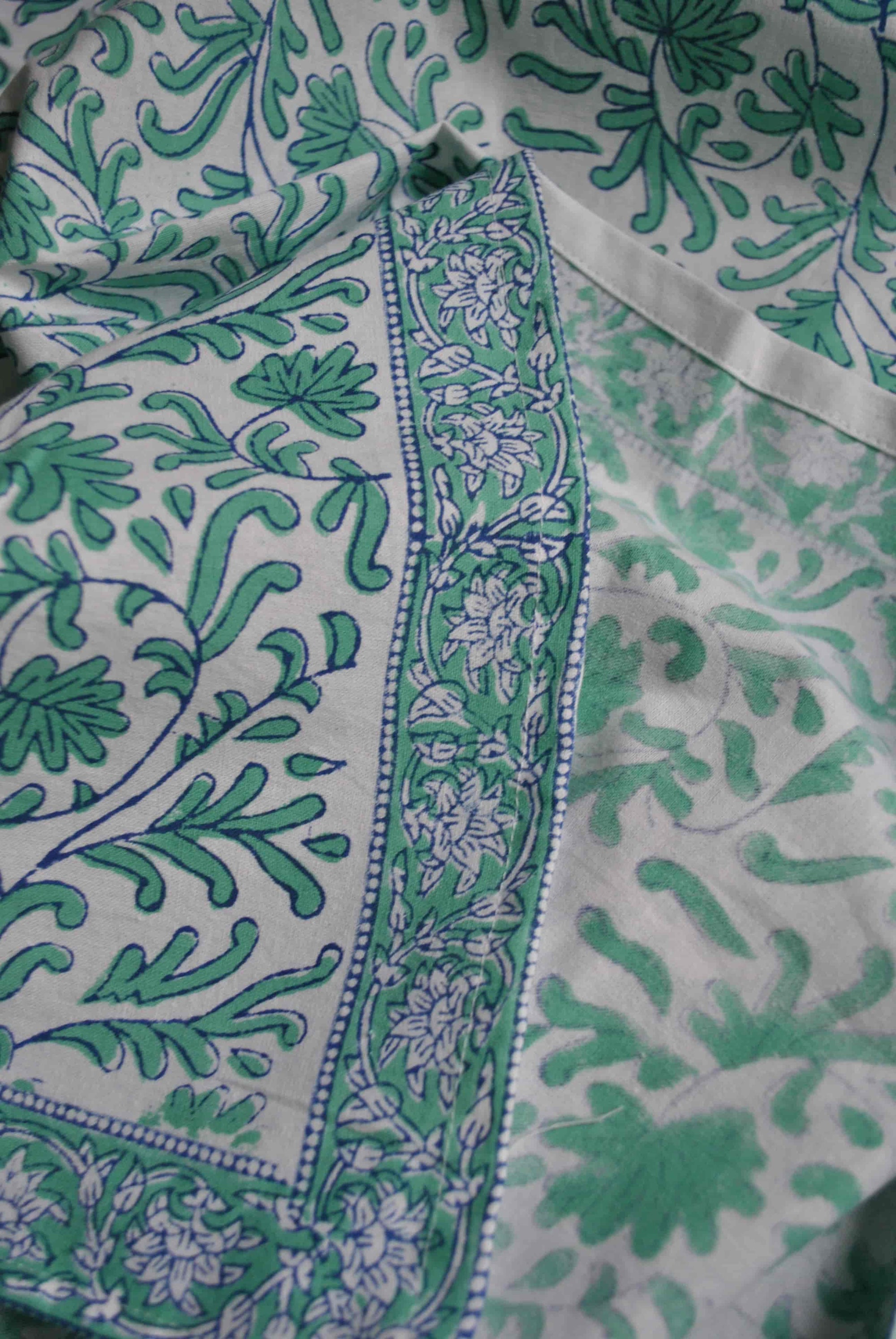 nappe verte dimanche vaisselle