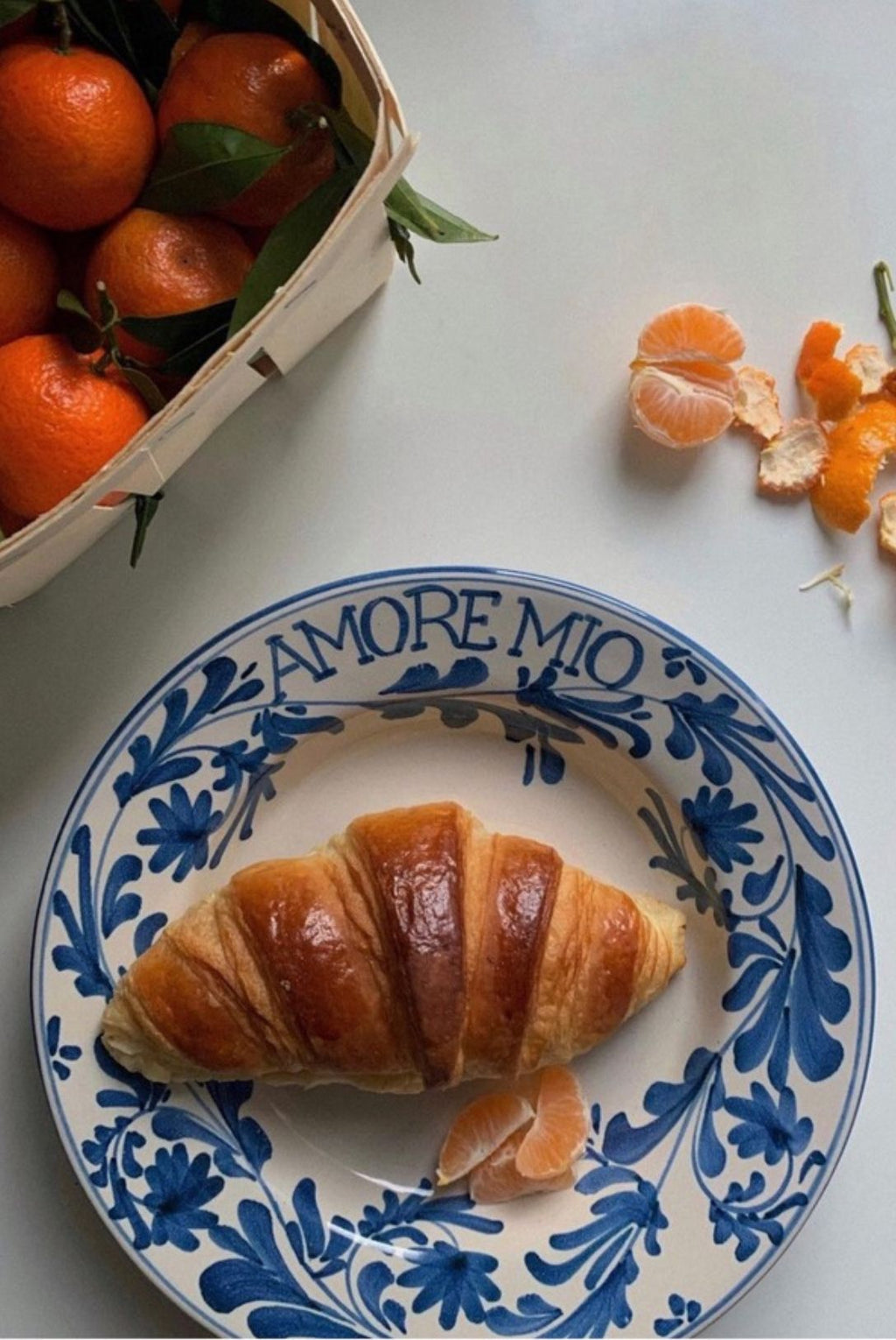 assiette amore mio bleue dimanche vaisselle