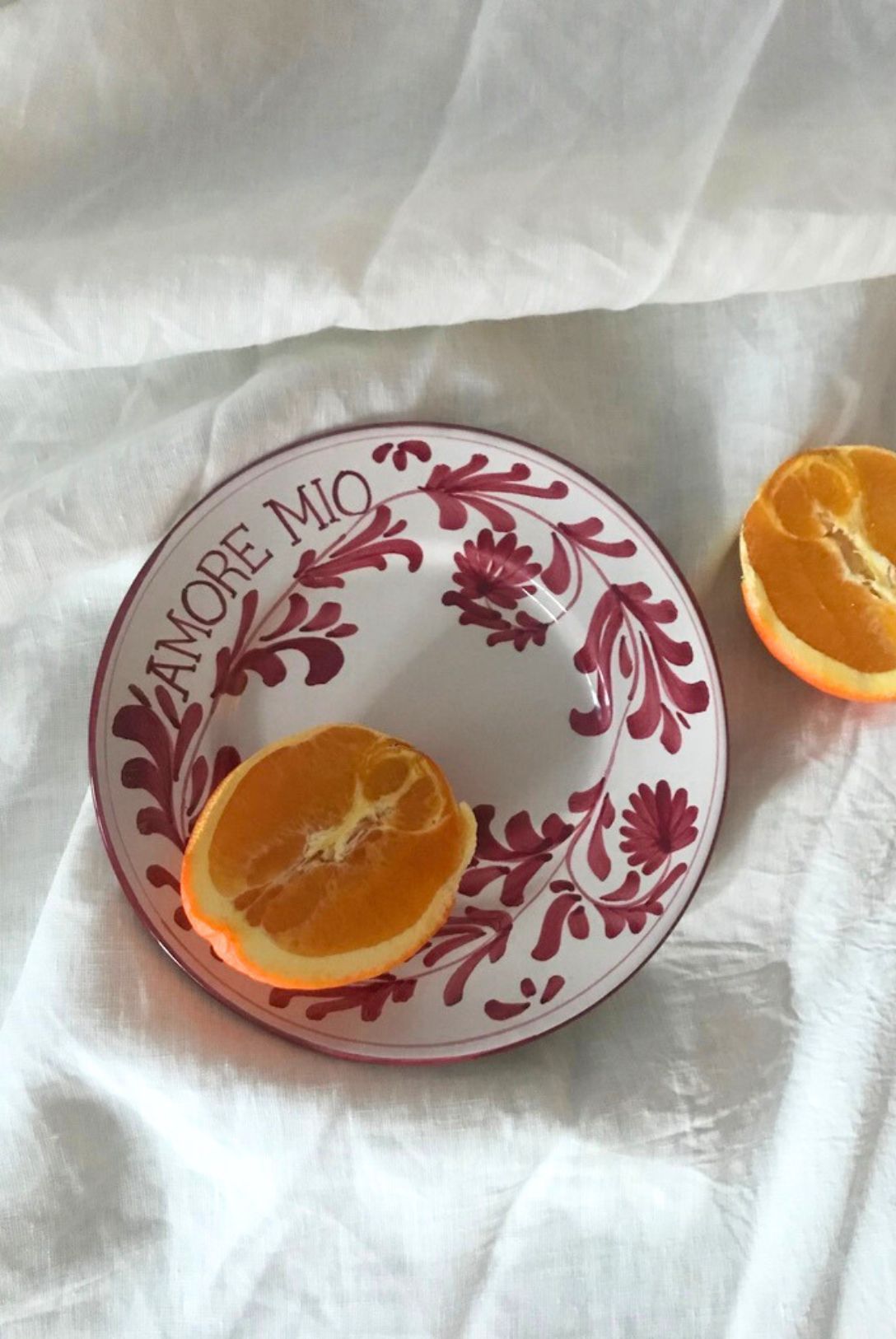 assiette more mio rouge pivoine dimanche