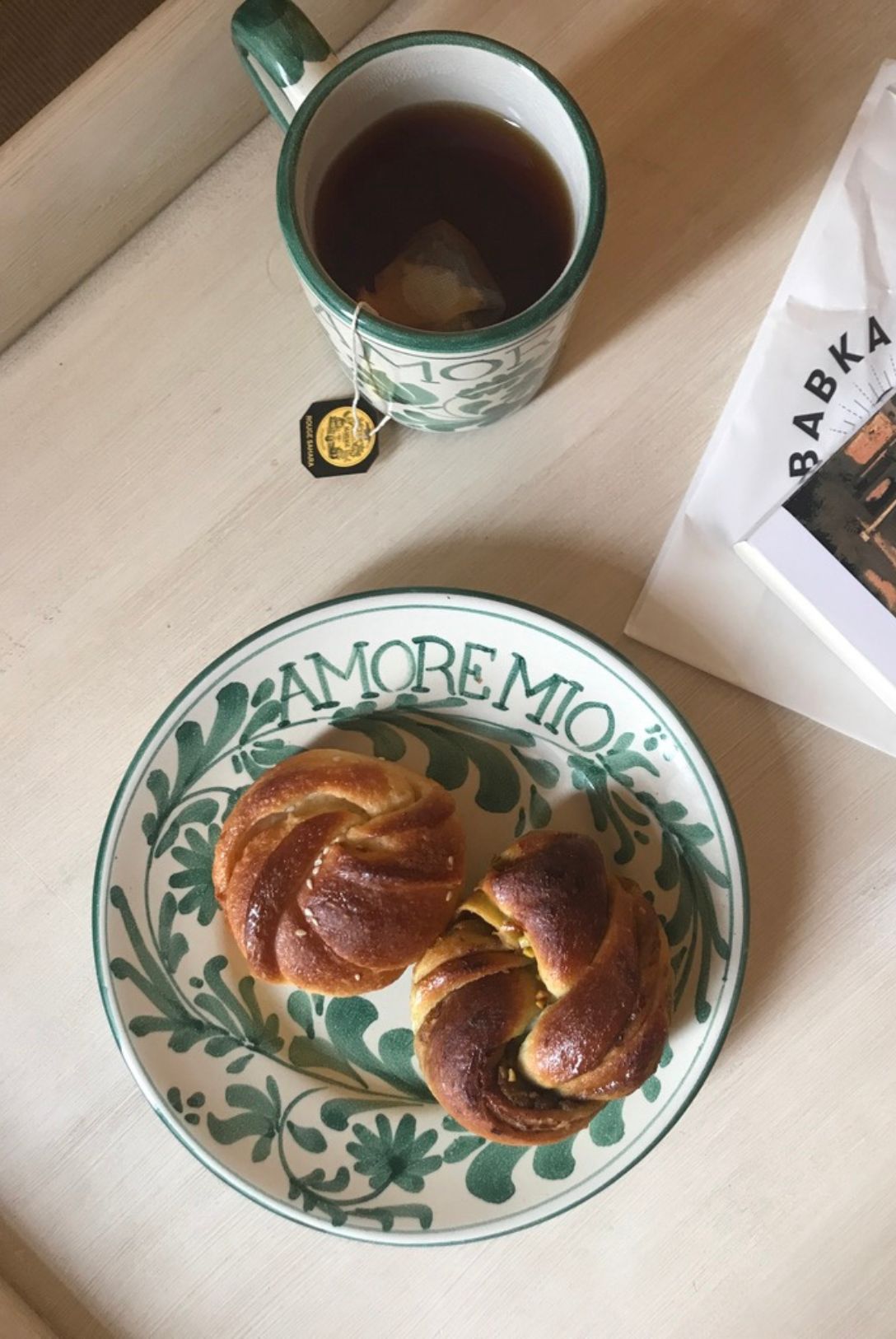 petit déjeuner amore mio vert