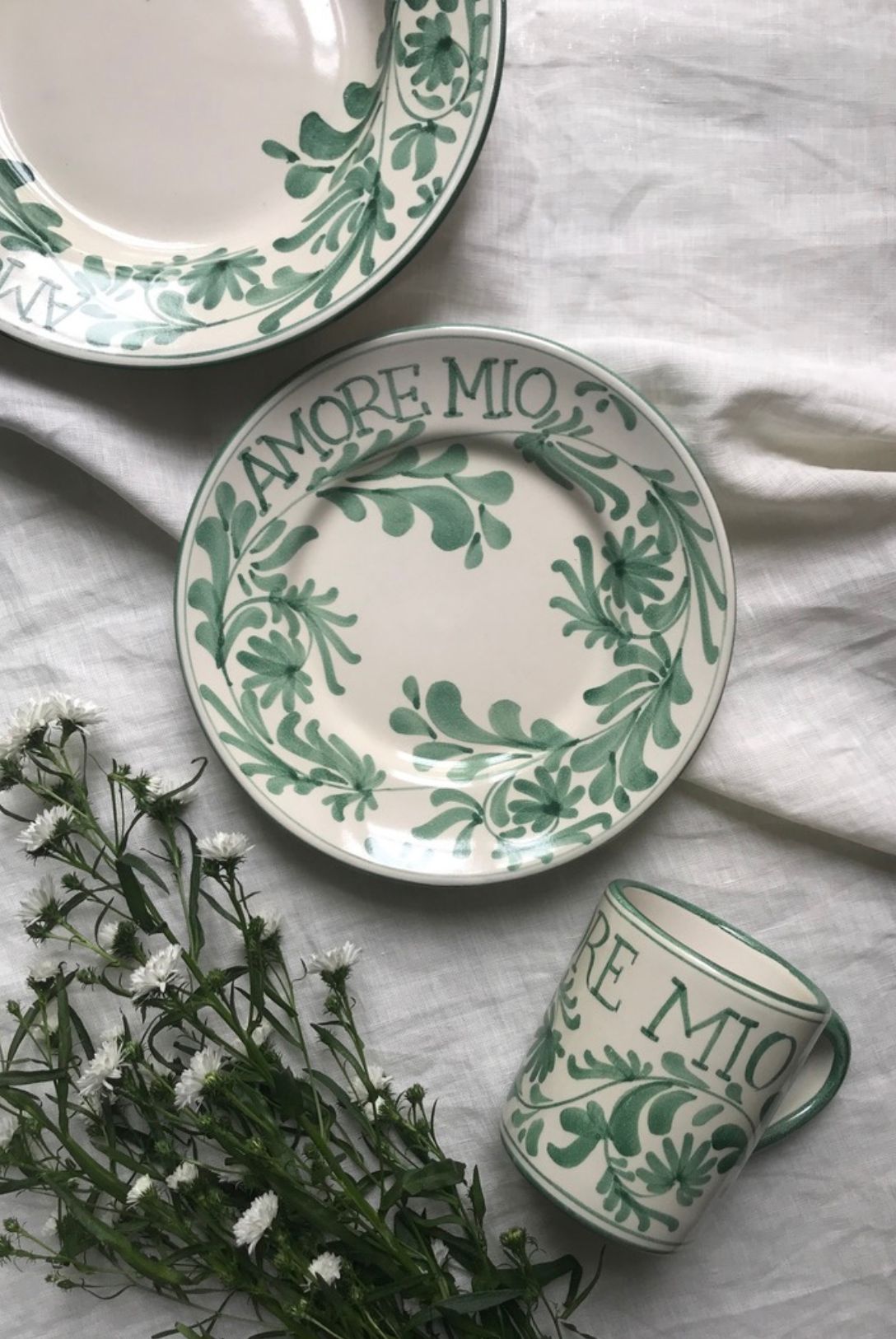 collection amore mio vert dimanche vaisselle