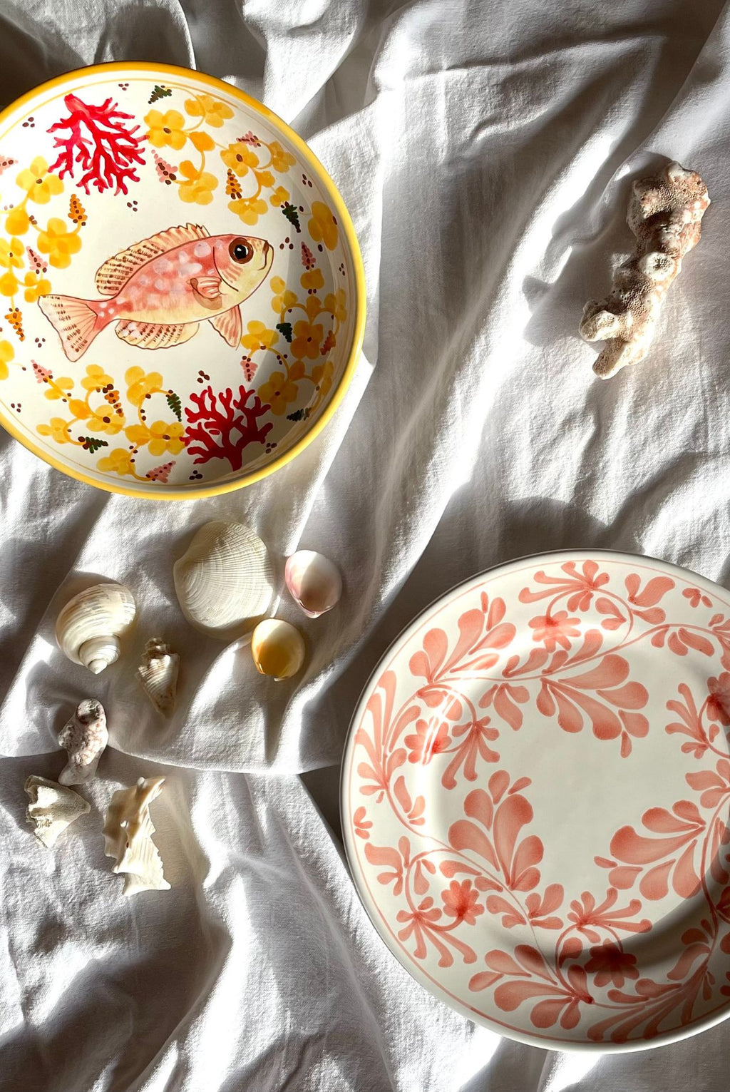 Assiette incurvée Corail - précommande