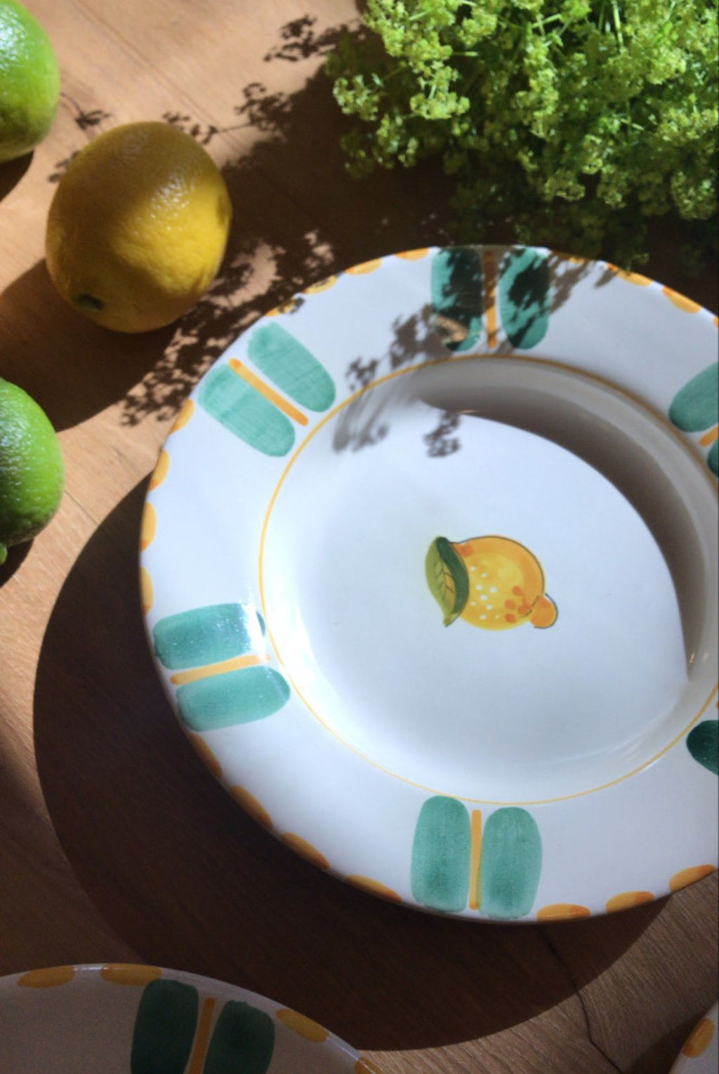 assiette creuse limone fruit dimanche vaisselle