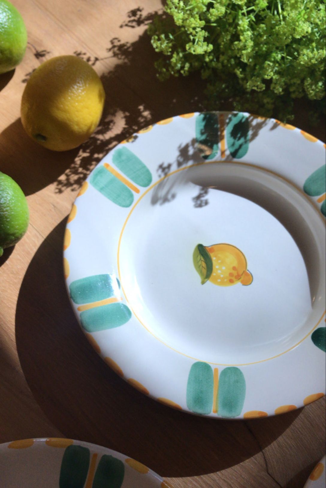 assiette creuse limone fruit dimanche vaisselle