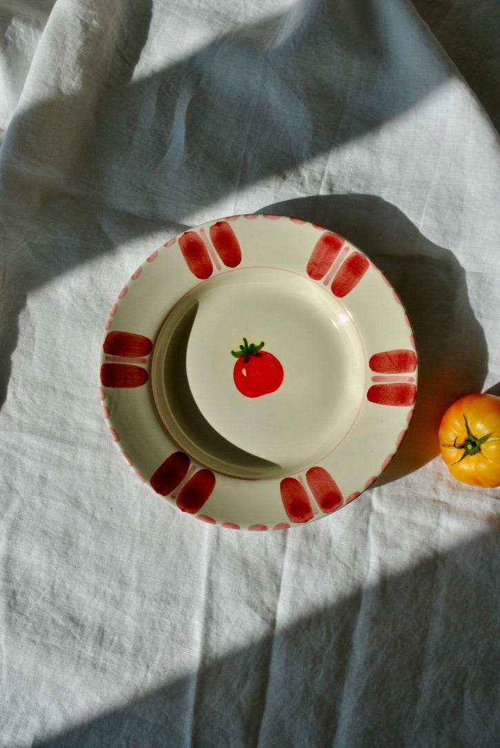 assiette creuse tomate dimanche vaisselle