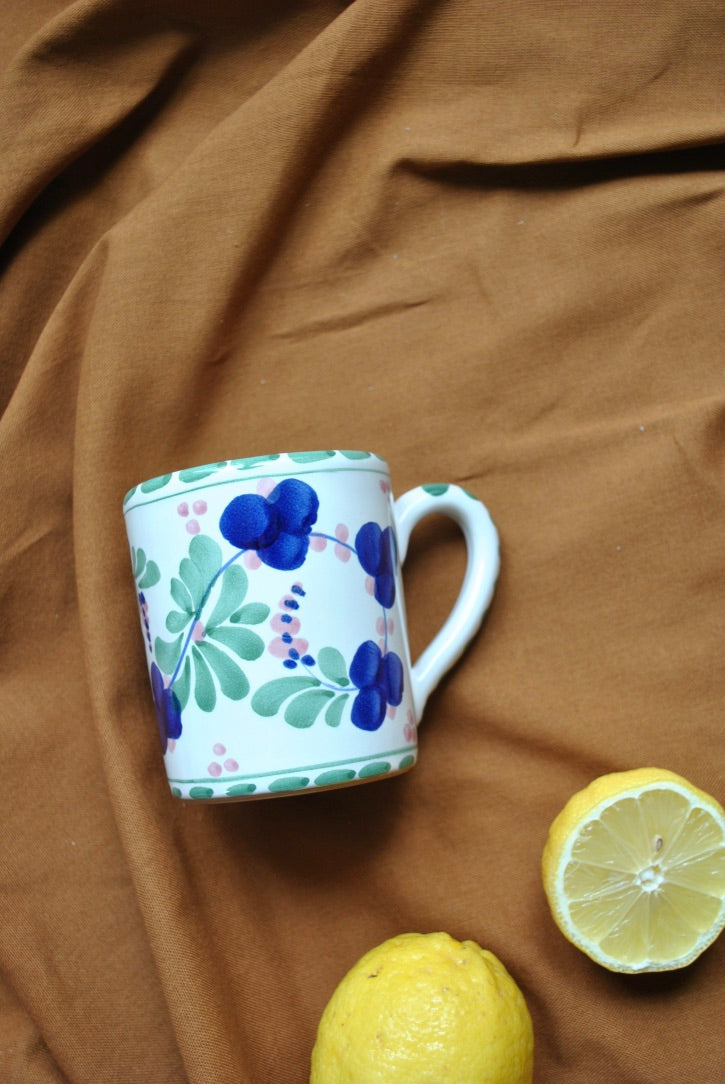 mug flore vert bleu dimanche vaisselle