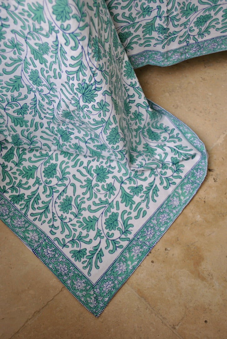 nappe verte dimanche vaisselle