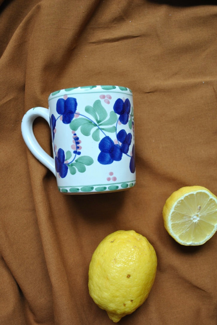 mug flore vert bleu dimanche vaisselle