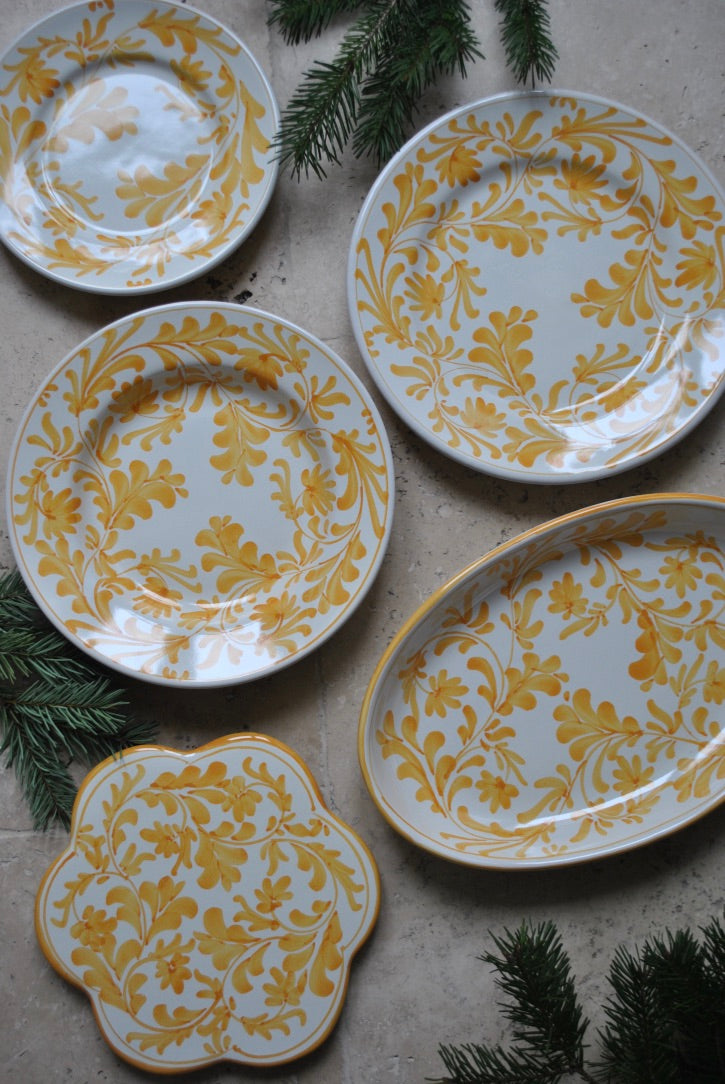 Plat ovale Matisse Ocre