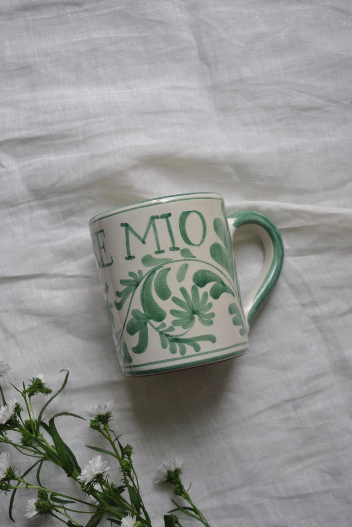 mug amore mio dimanche vaisselle sauge vert
